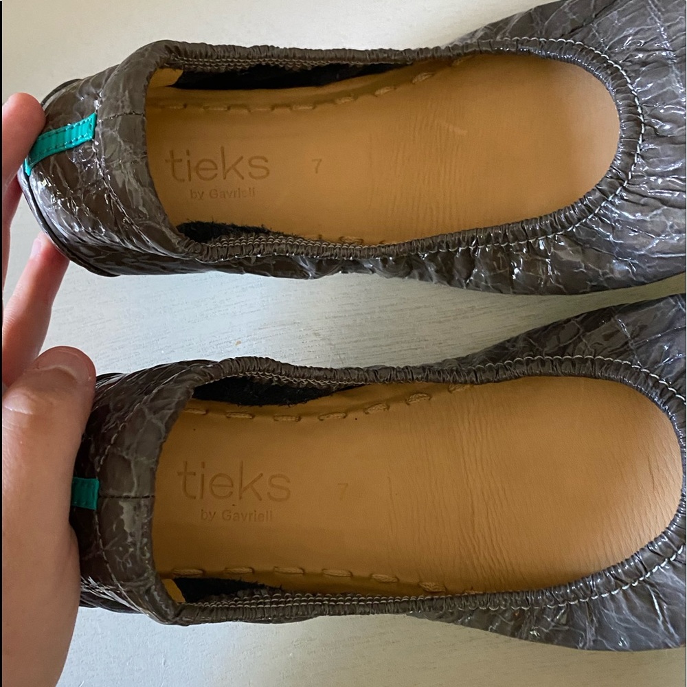 Tieks by Gavrieli Slate Grey Croc - Picture 2 of 6